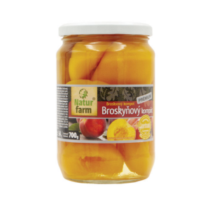 Broskynovy kompot 700g imprex naturfarm